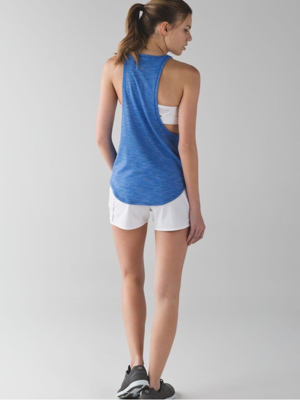 Lululemon • Sweat Date Tank Heathered Lakeside Blue Size 2